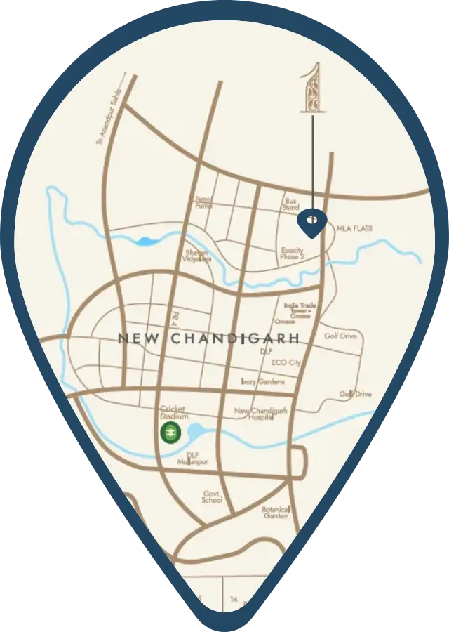 GB Realty Opus One Location Map