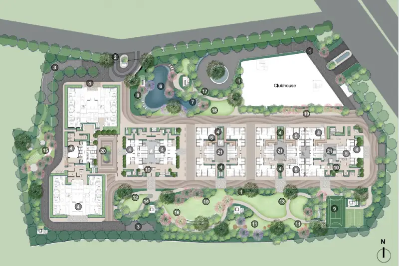 master plan of GB realty opus One